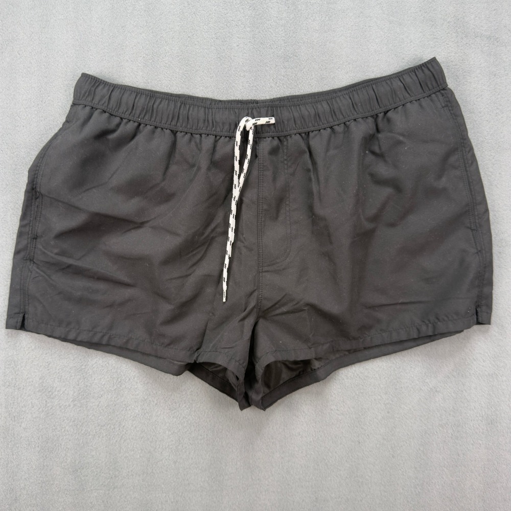 ASOS Mens Black Swim Shorts Trunks 2XL